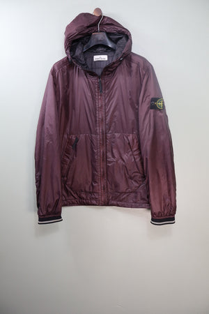Stone Island Burgundy Micro Ripstop Jacket