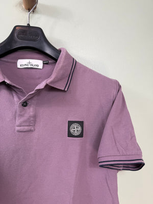 Stone Island Purple Slim Fit Polo