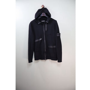 Stone Island Black Shadow Project Knit Zipped Hoodie