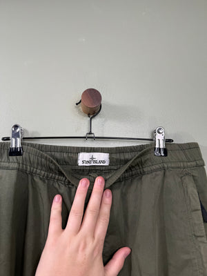 Stone Island Khaki RE-T Cargo Bottoms