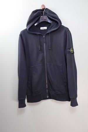 Stone Island Black Zipped Hoodie