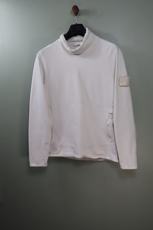 Stone Island Beige Ghost Mock Neck Jumper