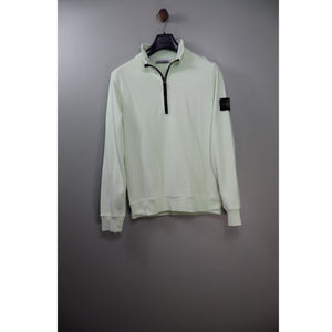 Stone Island Pastel Green 1/4 Zip Jumper