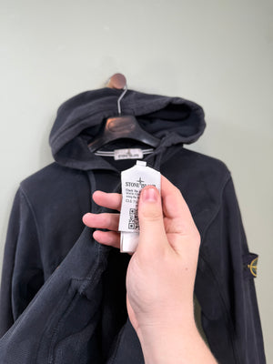 Stone Island Black Zipped Hoodie