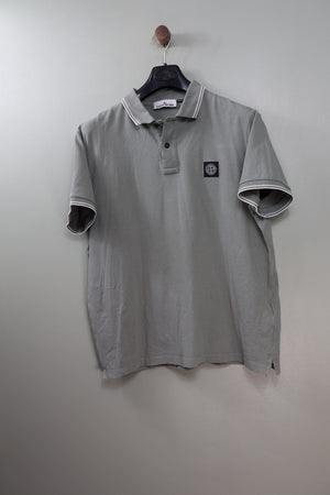 Stone Island Khaki Slim Fit Polo