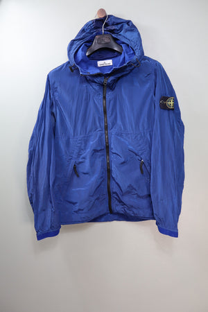 Stone Island Blue Nylon Metal Jacket