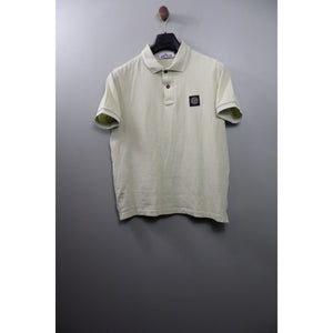 Stone Island Pastel Green Slim Fit Polo