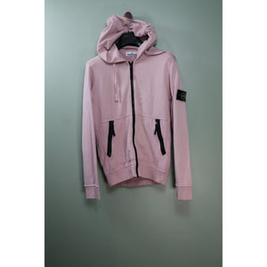 Stone Island Pink Zipped Hoodie