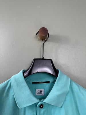 C.P. Company Aqua Blue Slim Fit Polo