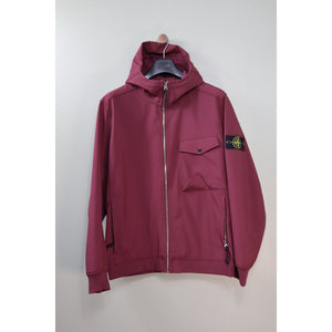 Stone Island Burgundy Soft Shell Jacket