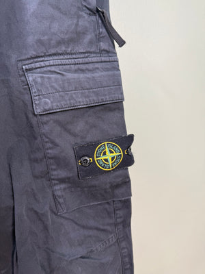 Stone Island Black RE-T Cargo Bottoms