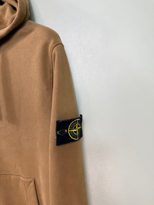 Stone Island Brown Zipped Hoodie