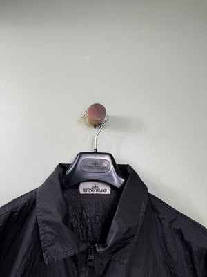 Stone Island Black Nylon Metal Overshirt