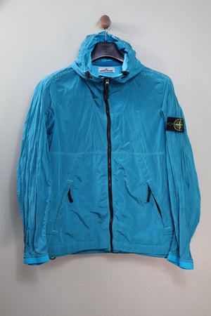 Stone Island Blue Nylon Metal Jacket