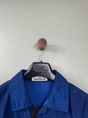 Stone Island Blue Nylon Metal Overshirt