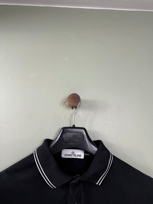 Stone Island Black Slim Fit Polo