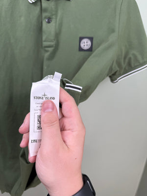 Stone Island Green Slim Fit Polo
