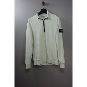 Stone Island Pastel Green 1/4 Zip Jumper