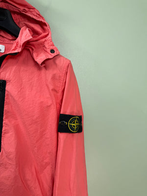 Stone Island Pink Tela Hooded Overshirt