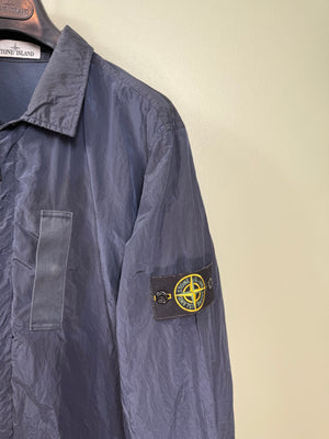 Stone Island Navy Nylon Metal Overshirt