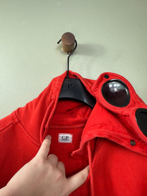 C.P. Company Red Goggle Hoodie