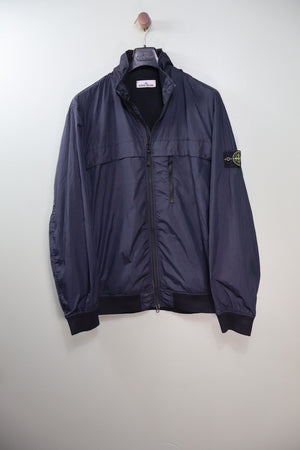 Stone Island Navy Crinkle Reps Jacket
