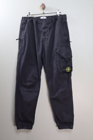 Stone Island Black RE-T Cargo Bottoms