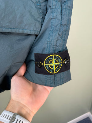 Stone Island Petrol Green Crinkle Reps Down Gilet
