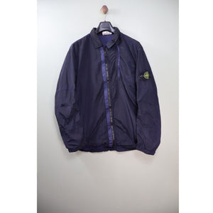 Stone Island Navy Nylon Metal Overshirt