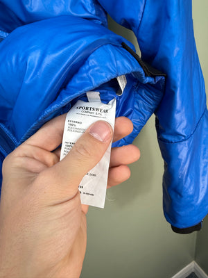 Stone Island Blue Mesh Goose Down Jacket