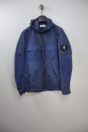 Stone Island Blue Nylon Metal Watro Jacket