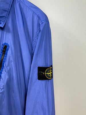 Stone Island Periwinkle Blue Crinkle Reps Overshirt