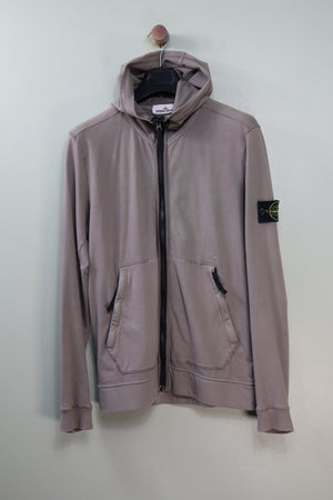 Stone Island Slate Zipped Hoodie