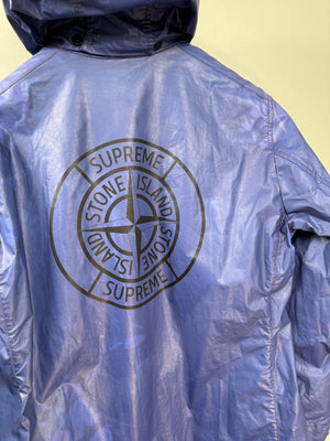 Stone Island x Supreme Blue Heatreactive Parka Jacket