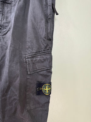 Stone Island Black RE-T Cargo Bottoms