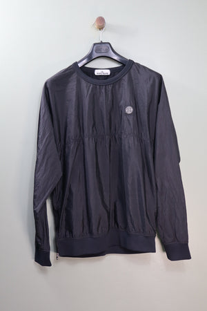 Stone Island Black Nylon Metal Jumper