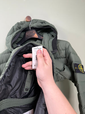 Stone Island Green 0-Cotton/R-Nylon Jacket