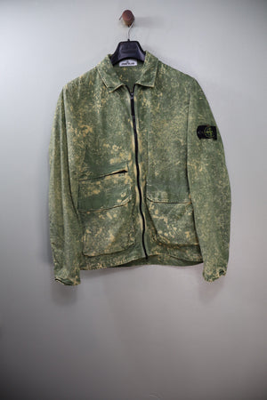 Stone Island Green Ovo Dye Overshirt