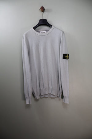 Stone Island Grey Knit Jumper