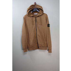 Stone Island Brown Zipped Hoodie