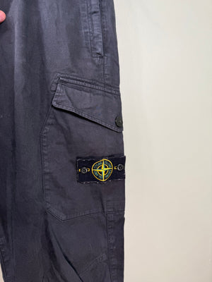 Stone Island Black RE-T Cargo Bottoms