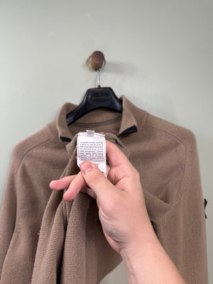 Stone Island Khaki 1/4 Zip Knit Jumper