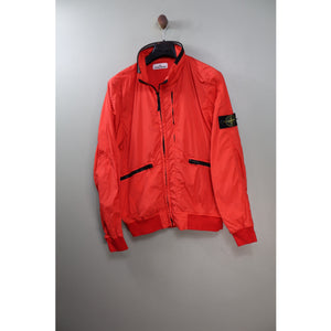 Stone Island Red Crinkle Reps Jacket