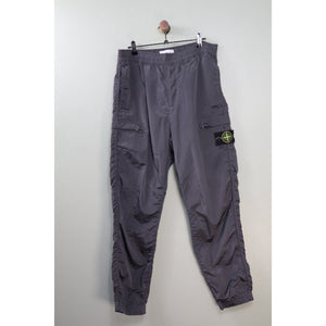 Stone Island Charcoal RE-T Nylon Metal Cargo Bottoms