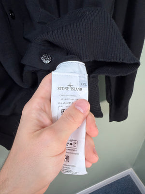 Stone Island Black Cardigan Jumper