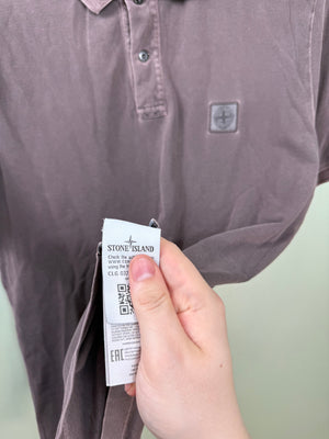 Stone Island Brown Slim Fit Polo