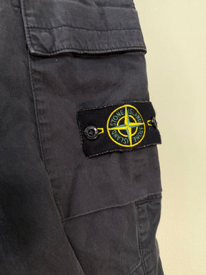 Stone Island Black RE-T Cargo Bottoms