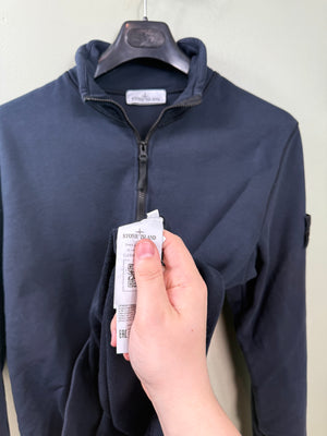Stone Island Navy 1/4 Zip Jumper