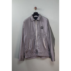 Stone Island Grey Nylon Metal Rip Stop Overshirt