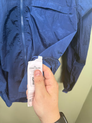 Stone Island Blue Nylon Metal Overshirt